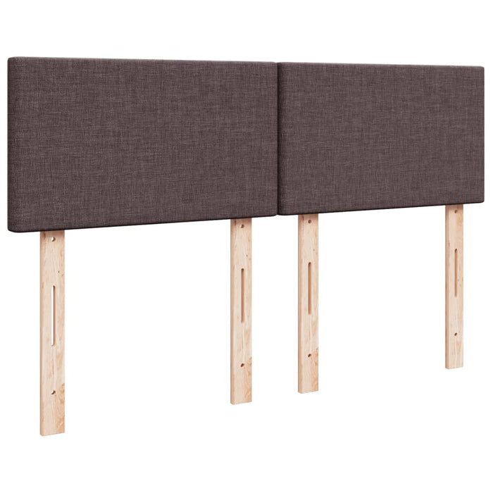 Pat box spring cu saltea, maro închis, 160x200 cm, textil - WALTI WALTI