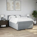 Pat continental cu saltea, gri deschis, 160x200 cm, textil - WALTI WALTI