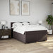 Pat box spring cu saltea, maro închis, 160x200 cm, textil - WALTI WALTI