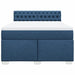 Pat continental cu saltea, albastru, 160x200cm, material textil - WALTI WALTI