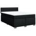 Pat box spring cu saltea, negru, 160x200 cm, textil - WALTI WALTI
