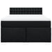 Pat box spring cu saltea, negru, 160x200 cm, textil - WALTI WALTI