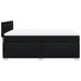 Pat box spring cu saltea, negru, 160x200 cm, textil - WALTI WALTI