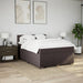 Pat box spring cu saltea, maro închis, 160x200 cm, textil - WALTI WALTI
