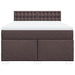 Pat box spring cu saltea, maro închis, 160x200 cm, textil - WALTI WALTI