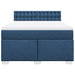 Pat continental cu saltea, albastru, 160x200cm, material textil - WALTI WALTI