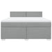 Pat continental, gri deschis, 180x200 cm, material textil - WALTI WALTI