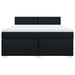 Pat box spring cu saltea, negru, 180x200 cm, catifea - WALTI WALTI
