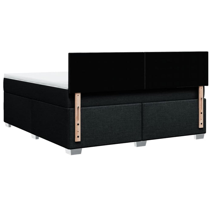 Pat box spring cu saltea, negru, 180x200 cm, catifea - WALTI WALTI