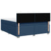 Pat box spring cu saltea, albastru, 180x200 cm, material textil - WALTI WALTI