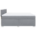 Pat continental, gri deschis, 180x200 cm, material textil - WALTI WALTI