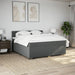 Pat box spring cu saltea, gri închis, 180x200 cm, textil - WALTI WALTI