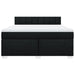 Pat box spring cu saltea, negru, 180x200 cm, catifea - WALTI WALTI