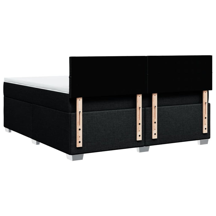 Pat box spring cu saltea, negru, 180x200 cm, catifea - WALTI WALTI