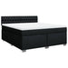Pat box spring cu saltea, negru, 180x200 cm, catifea - WALTI WALTI