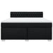 Pat box spring cu saltea, negru, 180x200 cm, catifea - WALTI WALTI