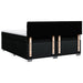 Pat box spring cu saltea, negru, 180x200 cm, catifea - WALTI WALTI