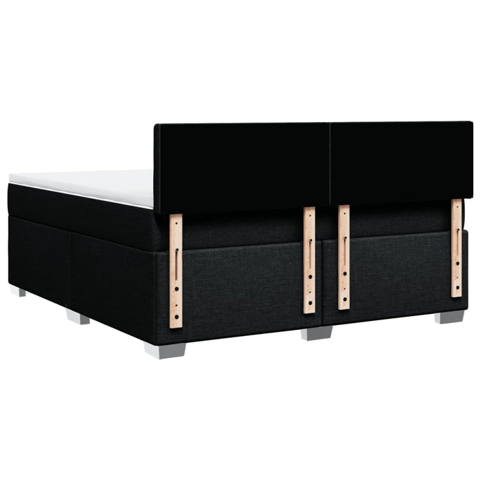 Pat box spring cu saltea, negru, 180x200 cm, catifea - WALTI WALTI