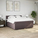 Pat continental cu saltea maro închis 180x200cm material textil - WALTI WALTI