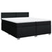Pat box spring cu saltea, negru, 200x200 cm, textil - WALTI WALTI