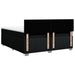 Pat box spring cu saltea, negru, 200x200 cm, textil - WALTI WALTI