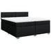 Pat box spring cu saltea, negru, 200x200 cm, textil - WALTI WALTI