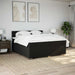 Pat box spring cu saltea, negru, 200x200 cm, textil - WALTI WALTI
