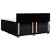 Pat box spring cu saltea, negru, 200x200 cm, textil - WALTI WALTI