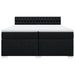 Pat box spring cu saltea, negru, 200x200 cm, textil - WALTI WALTI