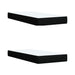 Pat box spring cu saltea, negru, 200x200 cm, textil - WALTI WALTI