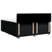 Pat box spring cu saltea, negru, 200x200 cm, textil - WALTI WALTI