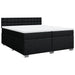 Pat box spring cu saltea, negru, 200x200 cm, textil - WALTI WALTI
