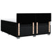 Pat box spring cu saltea, negru, 200x200 cm, textil - WALTI WALTI