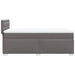 Pat box spring cu saltea, gri, 80x200 cm, piele ecologică - WALTI WALTI