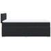 Pat box spring cu saltea, negru, 90x190 cm, piele ecologică - WALTI WALTI