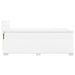 Pat box spring cu saltea, alb, 90x190 cm, piele ecologică - WALTI WALTI