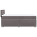 Pat box spring cu saltea, gri, 90x190 cm, piele ecologică - WALTI WALTI