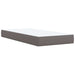Pat box spring cu saltea, gri, 90x190 cm, piele ecologică - WALTI WALTI