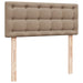Pat box spring cu saltea, cappuccino, 90x190 cm piele ecologică - WALTI WALTI