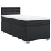 Pat box spring cu saltea, negru, 90x200 cm, piele ecologică - WALTI WALTI