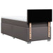 Pat box spring cu saltea, gri, 90x200 cm, piele ecologică - WALTI WALTI