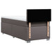 Pat box spring cu saltea, gri, 100x200 cm, piele ecologică - WALTI WALTI