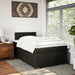 Pat box spring cu saltea, negru, 120x190 cm, piele ecologică - WALTI WALTI