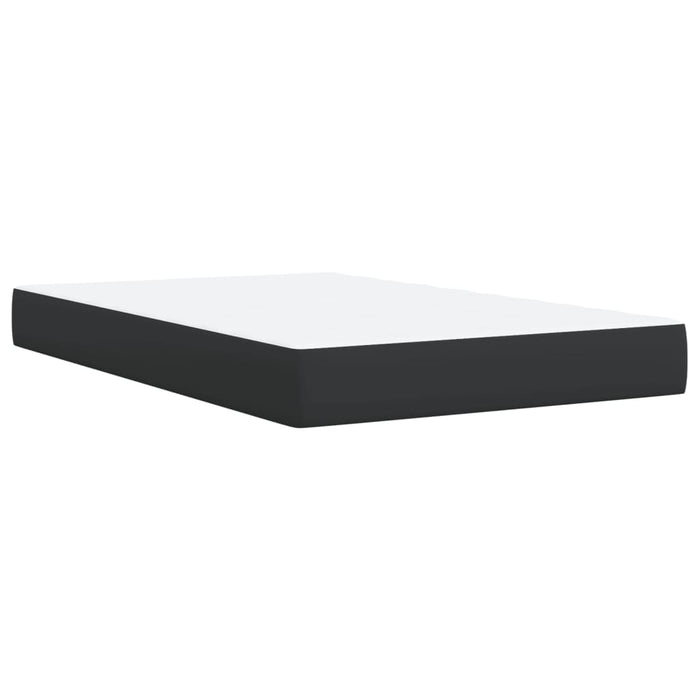 Pat box spring cu saltea, negru, 120x190 cm, piele ecologică - WALTI WALTI