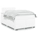 Pat box spring cu saltea, alb, 120x190 cm, piele ecologică - WALTI WALTI