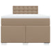 Pat box spring cu saltea, cappuccino, 120x190cm piele ecologică - WALTI WALTI