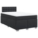 Pat continental cu saltea, negru, 120x200 cm, piele ecologică - WALTI WALTI