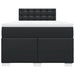 Pat continental cu saltea, negru, 120x200 cm, piele ecologică - WALTI WALTI