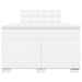 Pat box spring cu saltea, alb, 120x200 cm, piele ecologică - WALTI WALTI