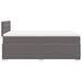 Pat box spring cu saltea, gri, 120x200 cm, piele ecologică - WALTI WALTI